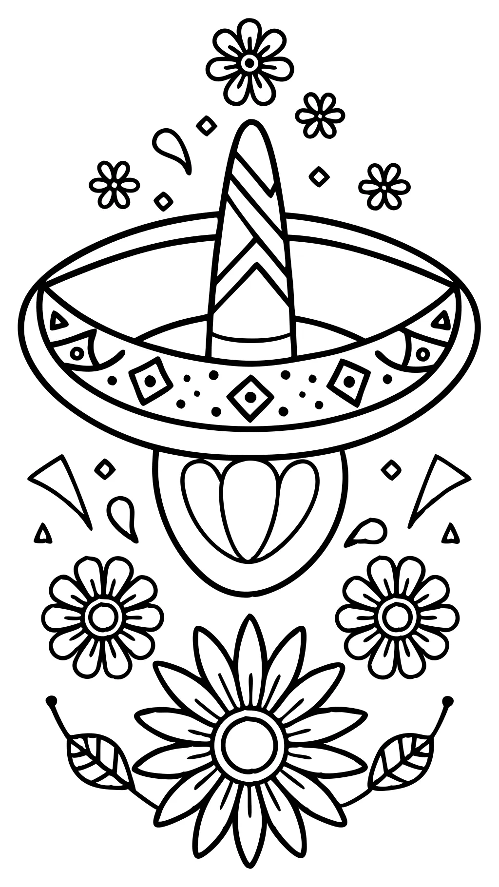 coloriage sombrero